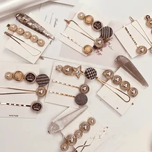 Ins Лидер продаж! 3 шт./компл. жемчуг звезда из металла заколка для волос заколка для прически Аксессуары Красота инструмент для укладки