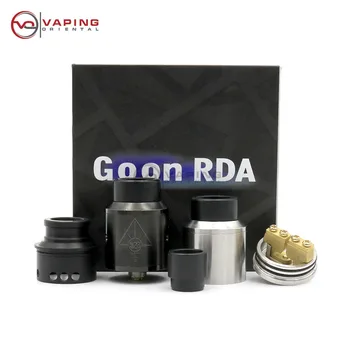 High Qualit GOON RDA Clone 24mm Rebuildable Dripping Atomizer Adjustable Top Airflow PEEK Insulators Fit 510 e cigarette box Mod