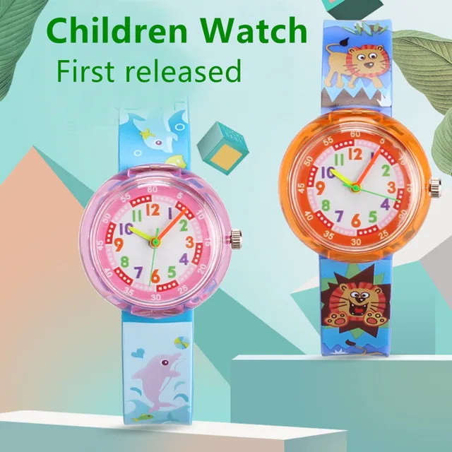 Casual children's watch candy multicolor cartoon animal student child watch girl Casual children's watch candy multicolor cartoon animal student child watch girl