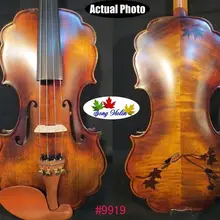 Барокко Стиль Кружева песня мастер 4/4 скрипка, инкрустация кленовый лист, богатый, сладкий звук 9919