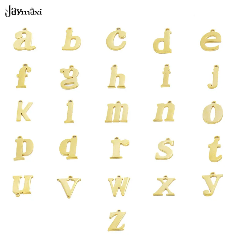 Jaymaxi DIY буквы из нержавеющей стали Шарм A-Z инициалы Алфавит зеркальная полировка