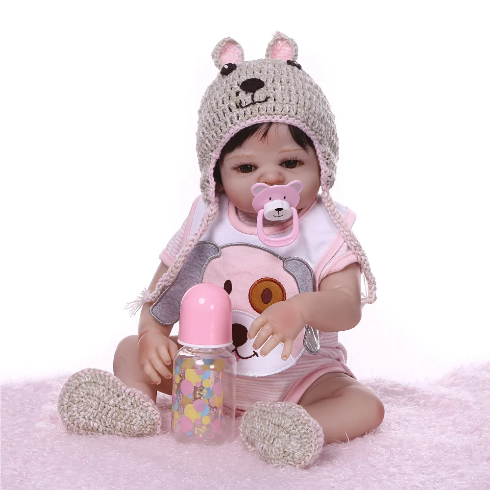 Nicery 19 дюймов 48 см Bebe Reborn Baby Doll Жесткий Силиконовый мальчик девочка игрушка
