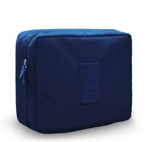 Стильный дорожный косметический чехол для туалетных принадлежностей, органайзер, сумка для хранения, подвесная сумка - Цвет: Темно-синий
