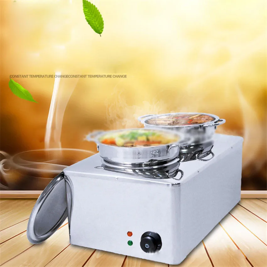 1PC FY-BO-2 Stainless steel soup stove commercial high power induction cooker environmental energy saving double-head