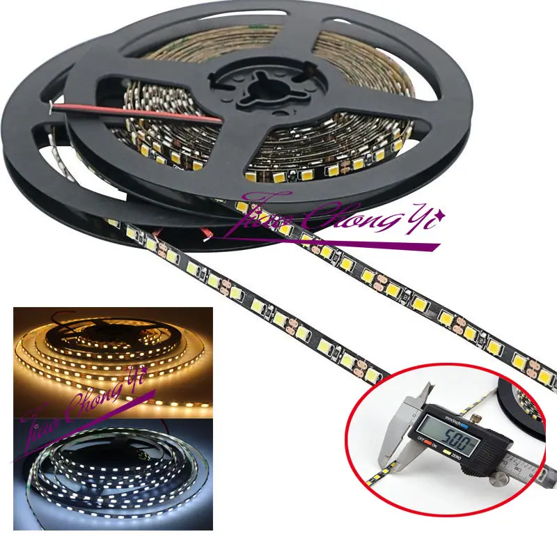 Гибкая светодиодная ленсветильник 5 мм ширина 2835 SMD 12 В постоянного тока 120