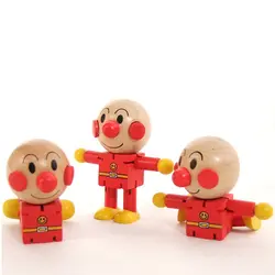 1 шт. DIY деревянные игрушки Anpanman деформации куклы для ребенка