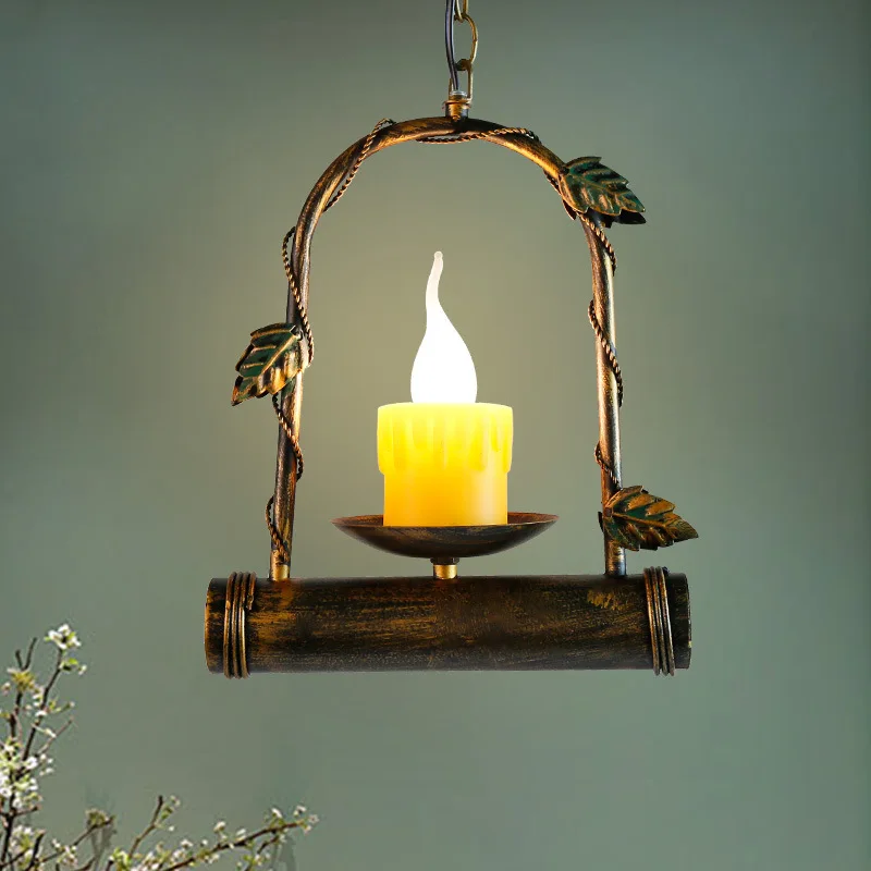 

Creative Concise American Style Countryside Pendant Lamp Cafe Bar Restaurant Aisle Bedroom Balcony Decoration Lamp Free Shipping