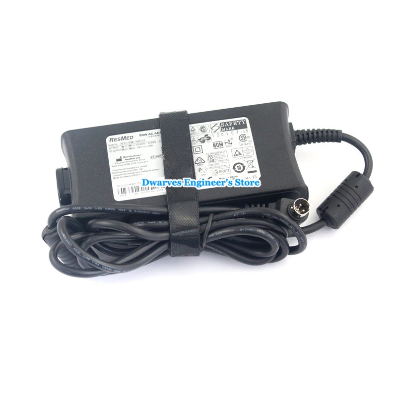 Подлинная ReSmed 369102 90 Вт адаптер переменного тока IP21 24 В 3.75A для Resmed S9 серии VPAP CPAP ReSmed машины блок питания зарядное устройство