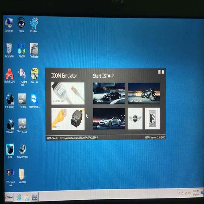  MB Star C5 SD conectar para BMW ICOM A2 B Software 2in1 1TB HDD + X200T 4G pantalla táctil portátil