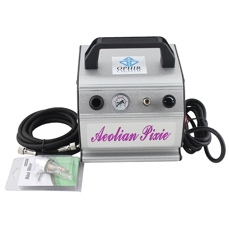 

110V/220V Mini Air Compressor Set for Airbrushing Tattoo Body Paint Makeup Nail Art Hobby Cake Decoration Y AC088