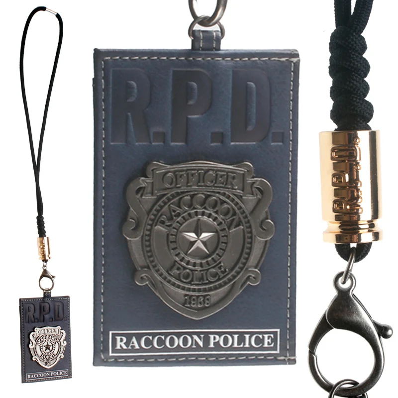 

Officer Raccoon Police Badge Card Holder Wallet RPD Albert Wesker ID Holder
