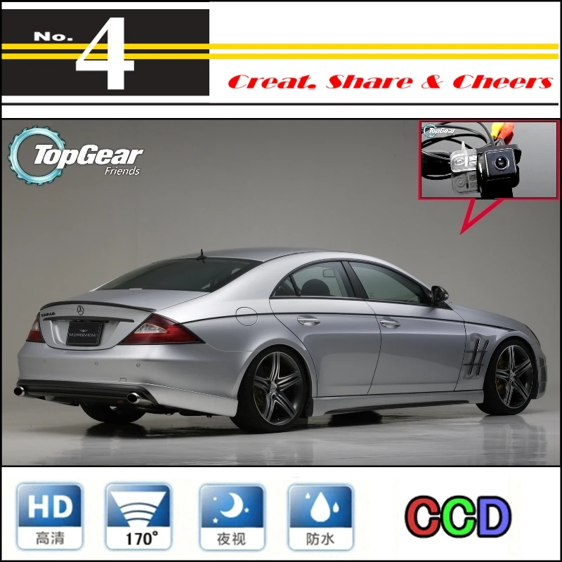 Автомобильная камера для Mercedes Benz CLS Class MB C219 W219 2004~ 2011, Высококачественная камера заднего вида для PAL/NTSC тюнинга | RCA