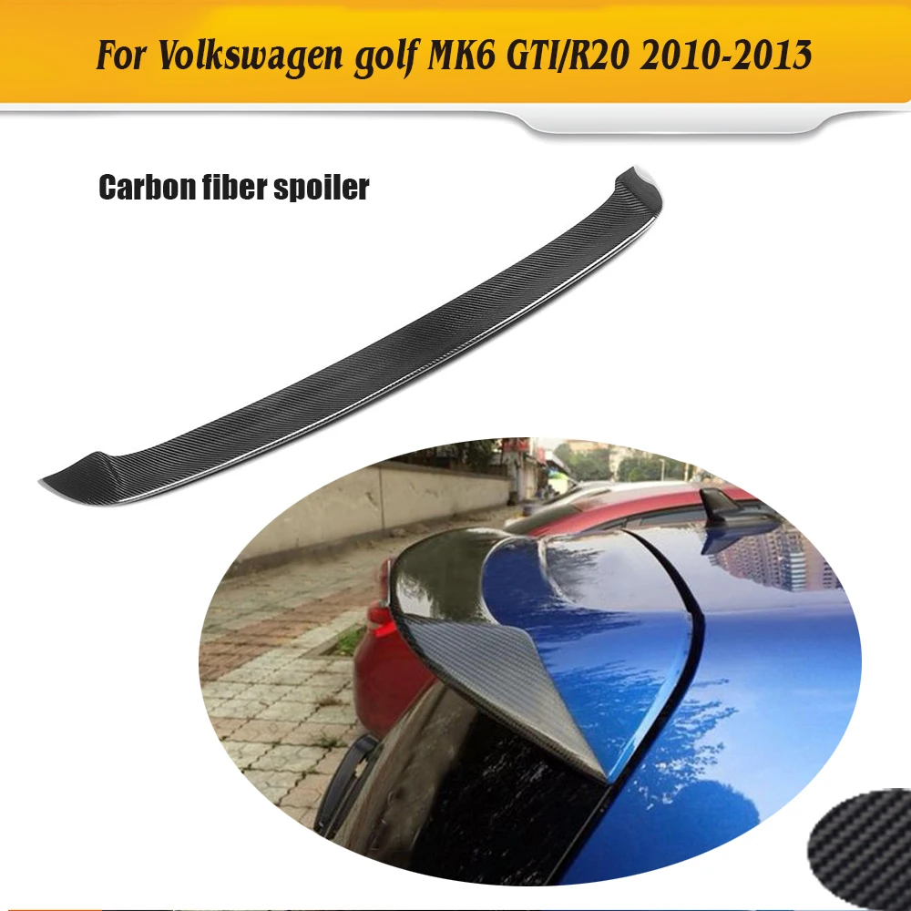 

Carbon Fiber Auto Car Rear Trunk Spoiler Wing Lip for VW Golf 6 MK6 VI R and GTI 2010 - 2013 Car Spoiler
