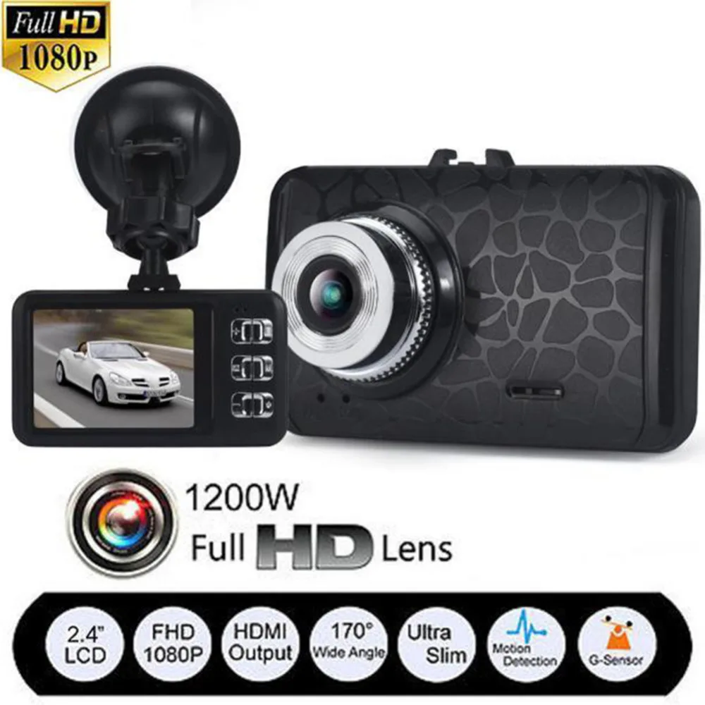 VODOOL V19 Ultrathin Car DVR Dash font b Camera b font Video Recorder 2 4 inch