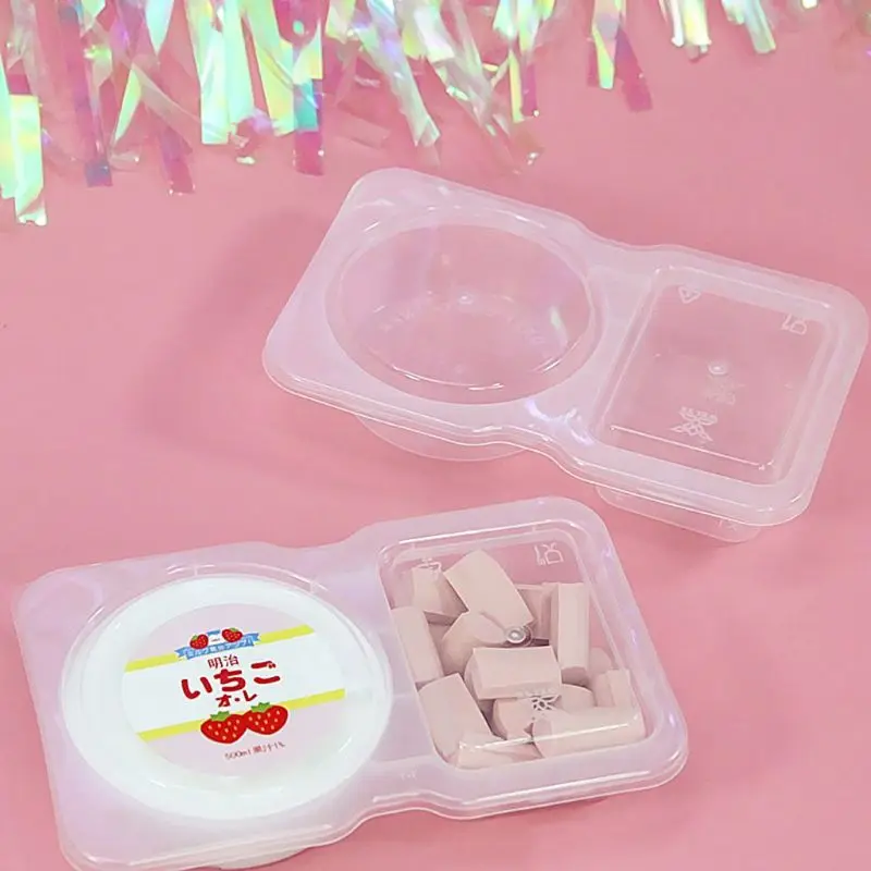 

140ml Clear Plastic Sauce Pot Chutney Cups Food Container Slime Storage Box Case With Lid