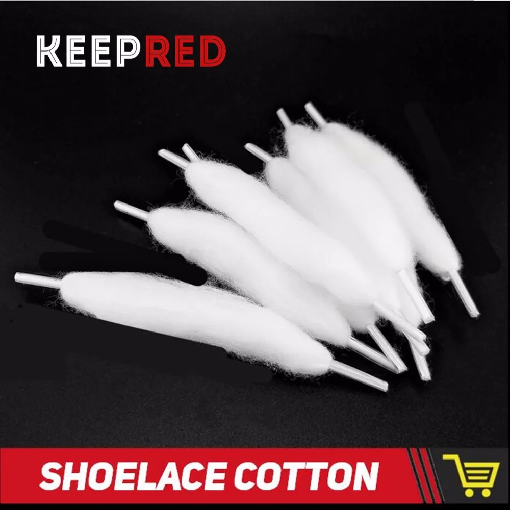 

Keepred Vape Cotton for Electronic Cigarette Cotton for Ecigarette Rda Rdta Rba Tank DIY Coil Wick 10strips/bag