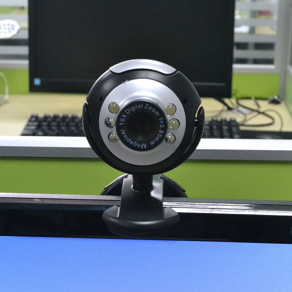 Kebidu веб-камера Usb HD USB 12,0 Мега 6 светодиодный для ПК ноутбука светодиодный веб-камера