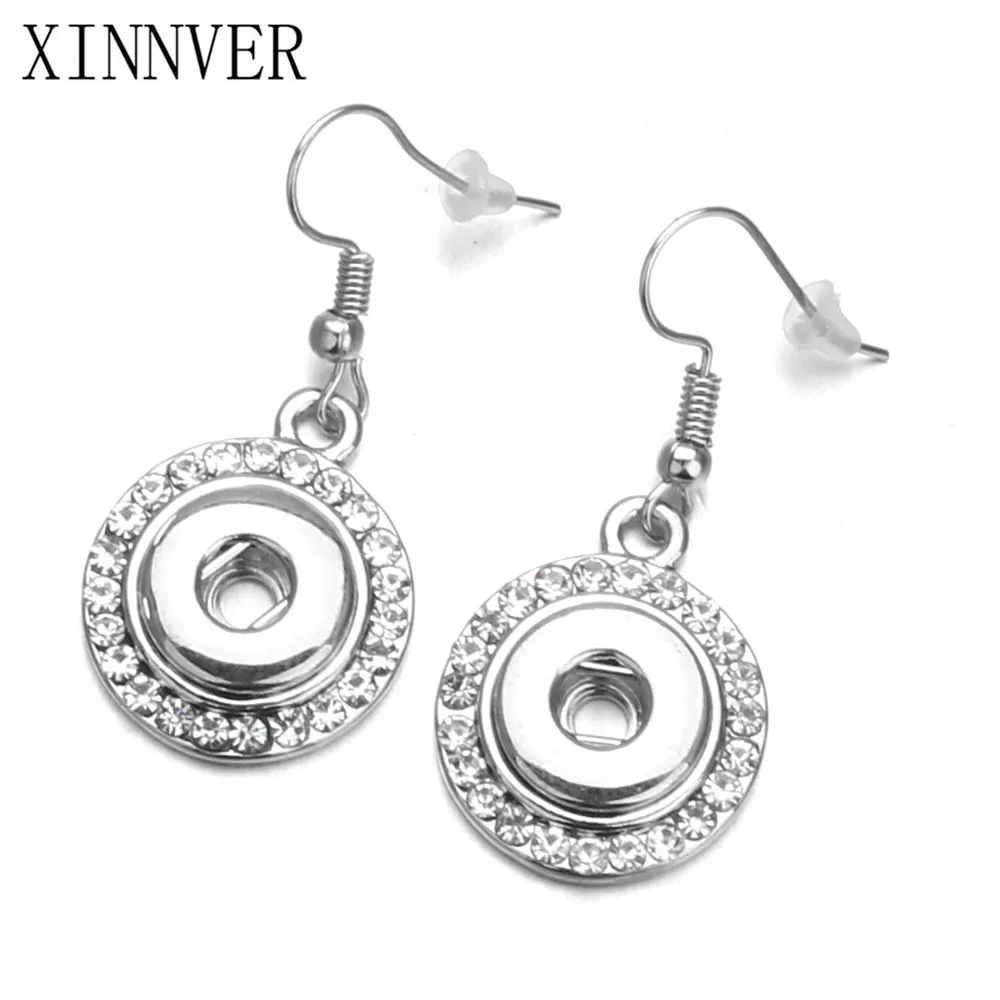 Buy New Snap Jewelry Crystal 12mm Snap Earrings