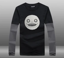 font b Mens b font Game 2017 Game NieR Automata Emil Cotton Long Sleeve Contrast