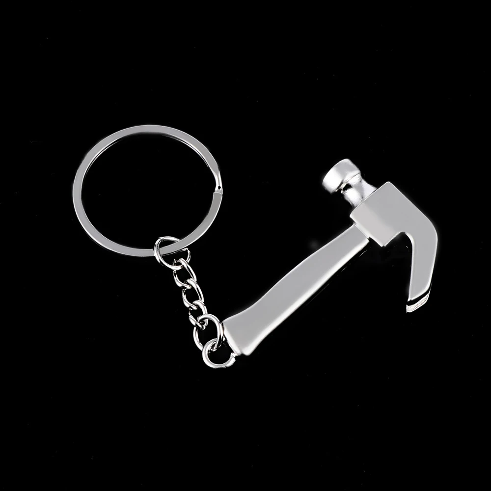Mini Hammer Simulation Tools Keychains Key Rings for Father Boyfriend
