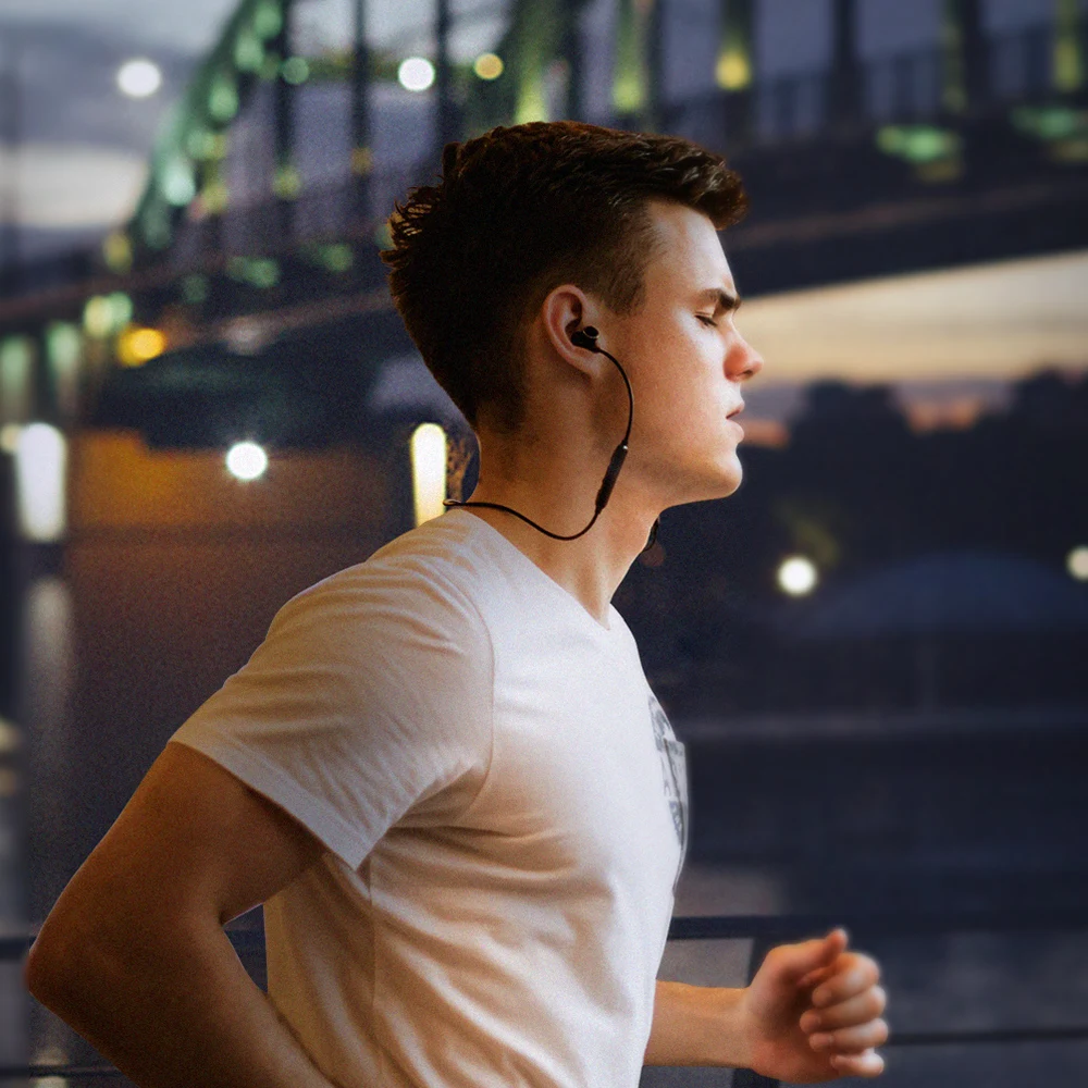ДОСС BE5 Спорт Bluetooth наушники вкладыши Беспроводной 12 часов Водонепроницаемый IPX6