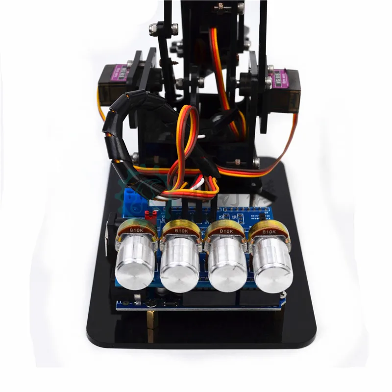 Абсолютно DIY акриловый робот рука робот коготь arduino набор 4DOF игрушки механический захват манипулятор DIY для детей подарок