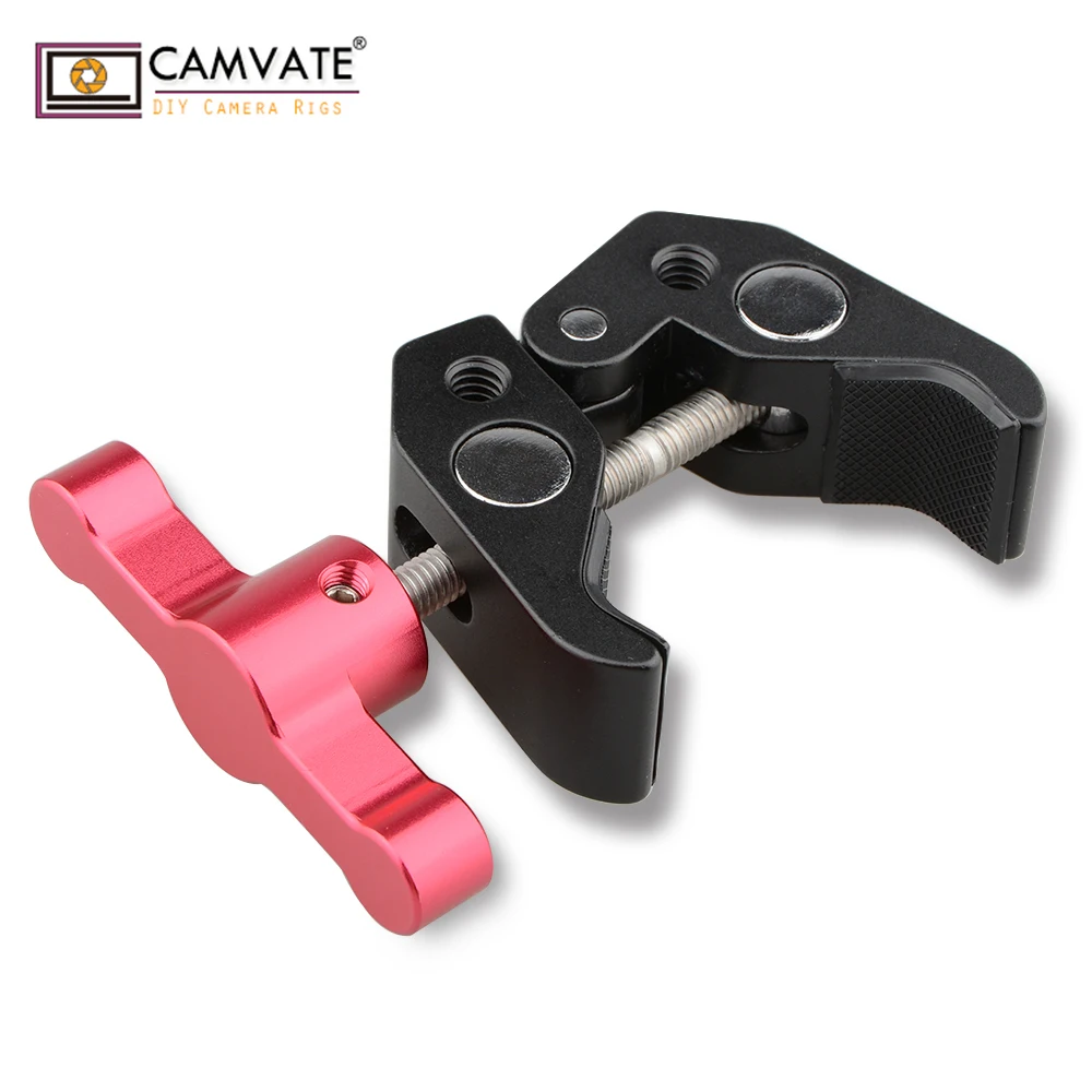 CAMVATE 1/4 дюйма и 3/8 резьба Супер зажим плоскогубцы (красная Т образная ручка) C1665
