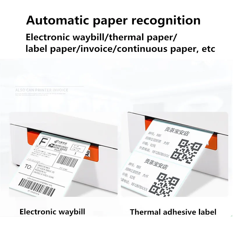 KM202 мини Экспресс накладной термопринтер штрих-код qr код товара наклейка-этикетка с ценой принтер ePacket e-waybill принтер этикеток