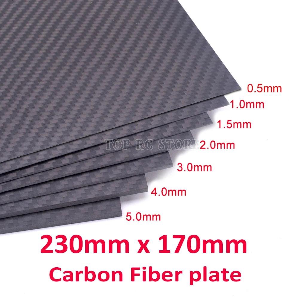 230mm x 170mm carbon fiber plate