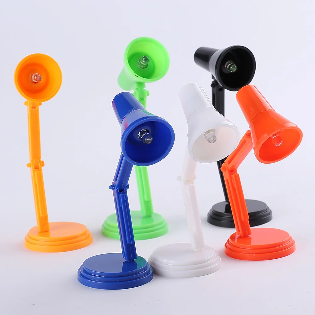 

1pc Night Reading Study Mini Model Eye Protection Led Desk Portable Home Decoration Table Lamp Small Solid Battery Powered Cute