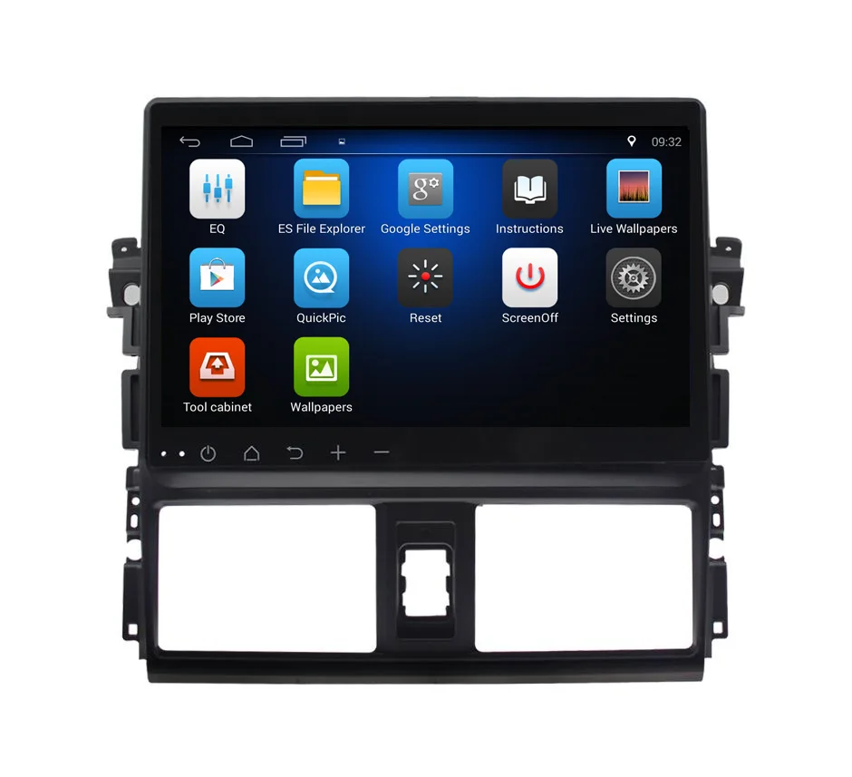 Discount 10.1 inch Quad core Android 8.1 car dvd player for Toyota Vios car radio gps navigatio stereo head unit wifi mirror link 2