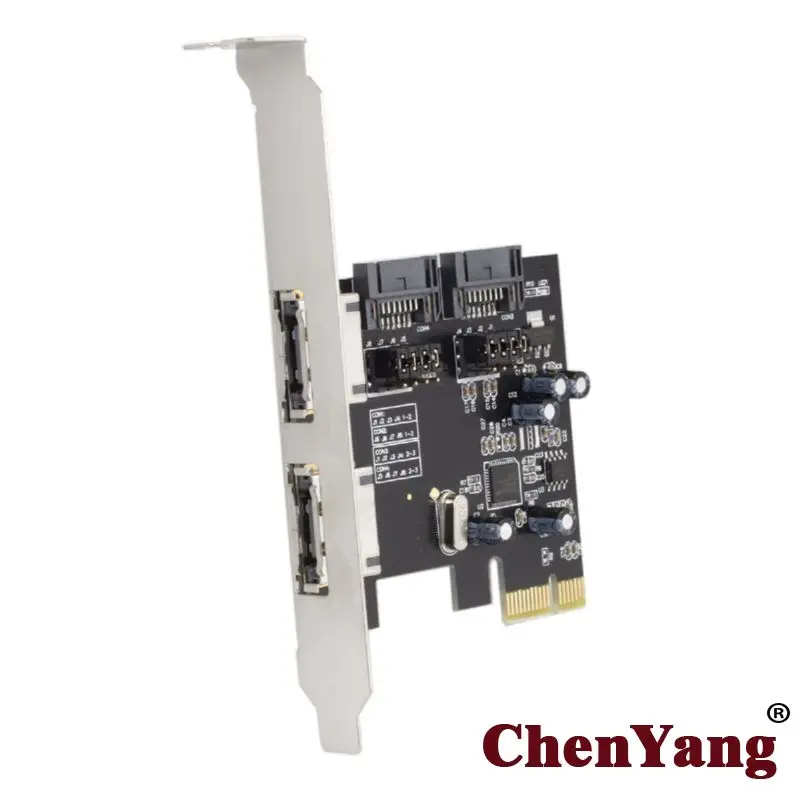 CY 4 Порты SATA 3,0 ESATA PCIE SATA3 на PCI-E 6 Гбит/с карты расширения PCI-E адаптер
