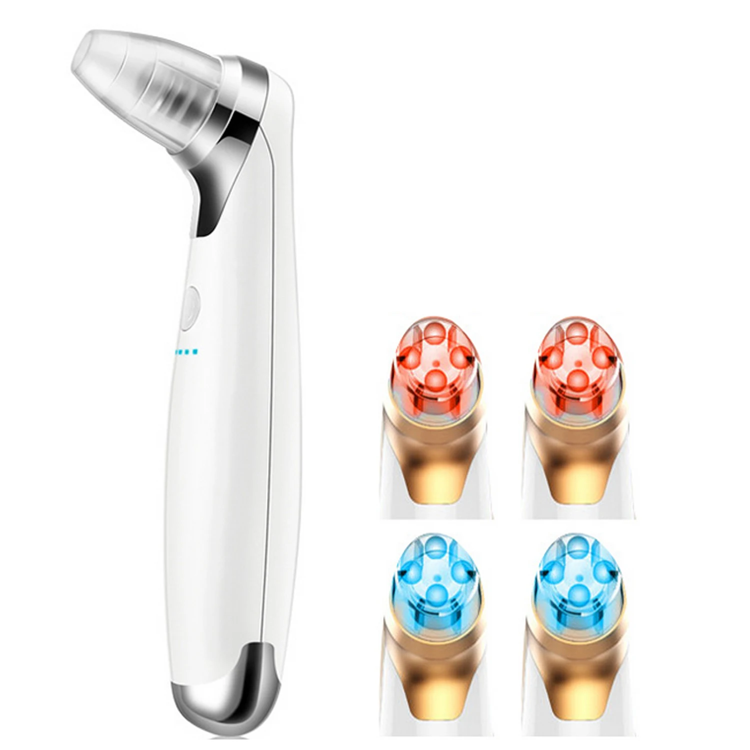 USB Rechargeable Facial Pore Cleaner Skin Care Tool Set with 5 Different Suction Heads Face Nose 5