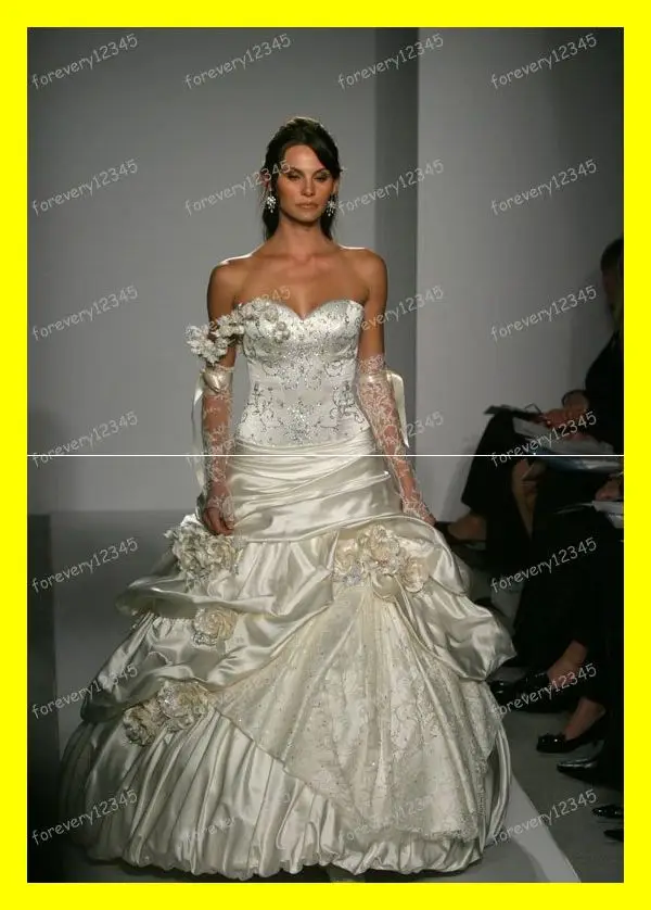 Modest Wedding Dresses With Sleeves Beaded Ankle Length Kids Party Dress Empire Floor-Length Sweep/Brush Train Emb 2015 Discount | Свадьбы и
