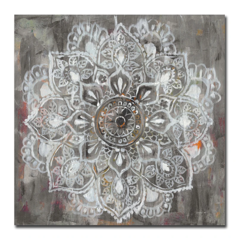 Modern Mandala Flower Wall Art Canvas Prints Vintage Poster Prints Canvas Paintings On The Wall For Bed Room Cuadros Decor