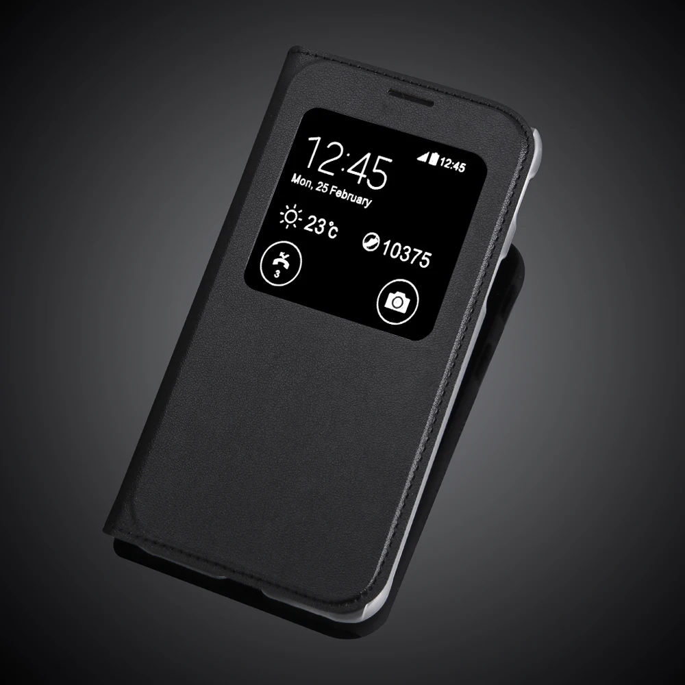 Чехол для Samsung Galaxy Xcover4 искусственная кожа с окошком|case for samsung galaxy|case samsungcase |
