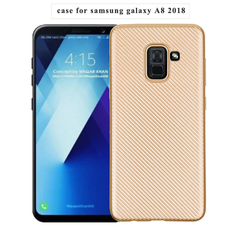 carbon fiber silicone case samsung galaxy a8 2018 A530F (13)