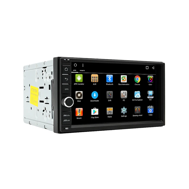 Top Android 9.0 car stereo 2 double din player gps nav wifi 7" touch screen In dash head unit Universal 1024*600 2