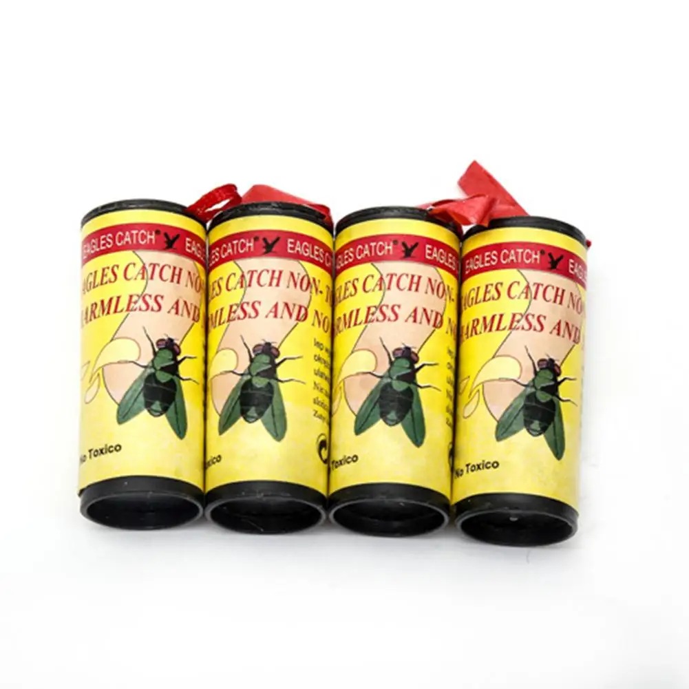 

4X Fly Sticky Paper Strip Mosquitos Killer Catcher Non-toxic Pest Control Toxic Flying Insect Catcher