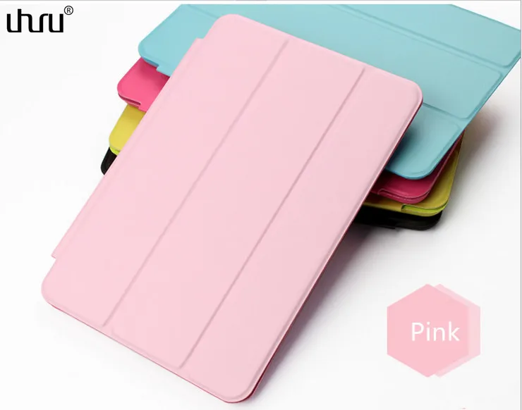 

Uhuru Tablet Case for iPad Air 2 for pro 9.7 Holster Protective Cover Magnetic Adsorption Solid Color Smart Stand Holder Fashion
