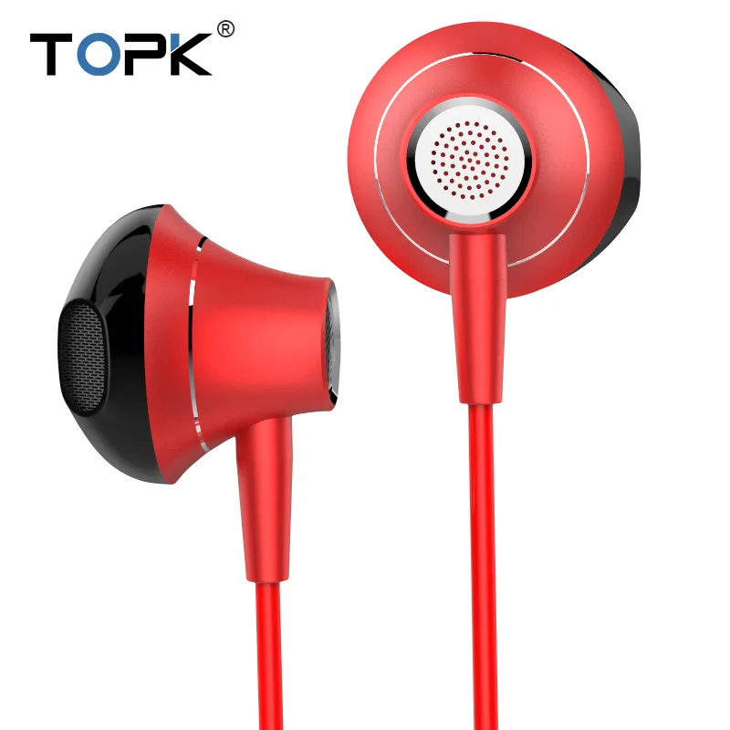 

TOPK CT02 earphone Sport Headset For iphone Xiaomi Stereo Bass In-Ear Earphones For Samsung Huawei wired Volume Control earphone