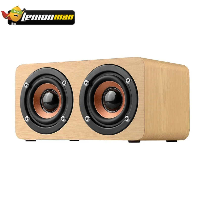 LemonMan W5 bluetooth-динамик 10 Вт деревянный бумбокс Беспроводная bluetooth-колонка мощный