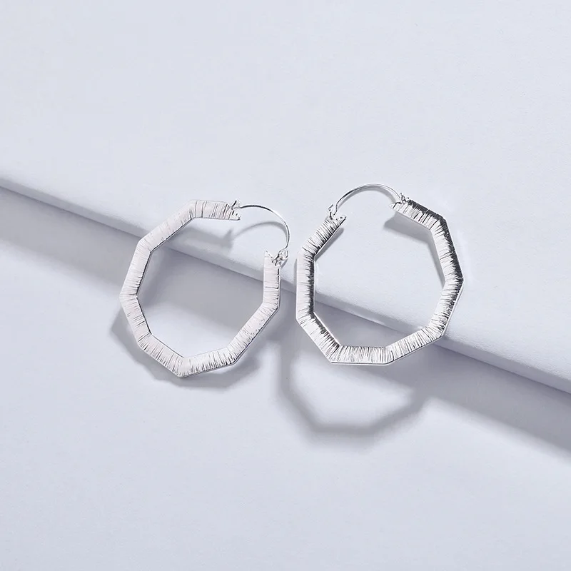 Wing yuk tak геометрические серьги-кольца в стиле панк для женщин Современные Простые Серебряные Золотые массивные серьги Модные ювелирные изделия