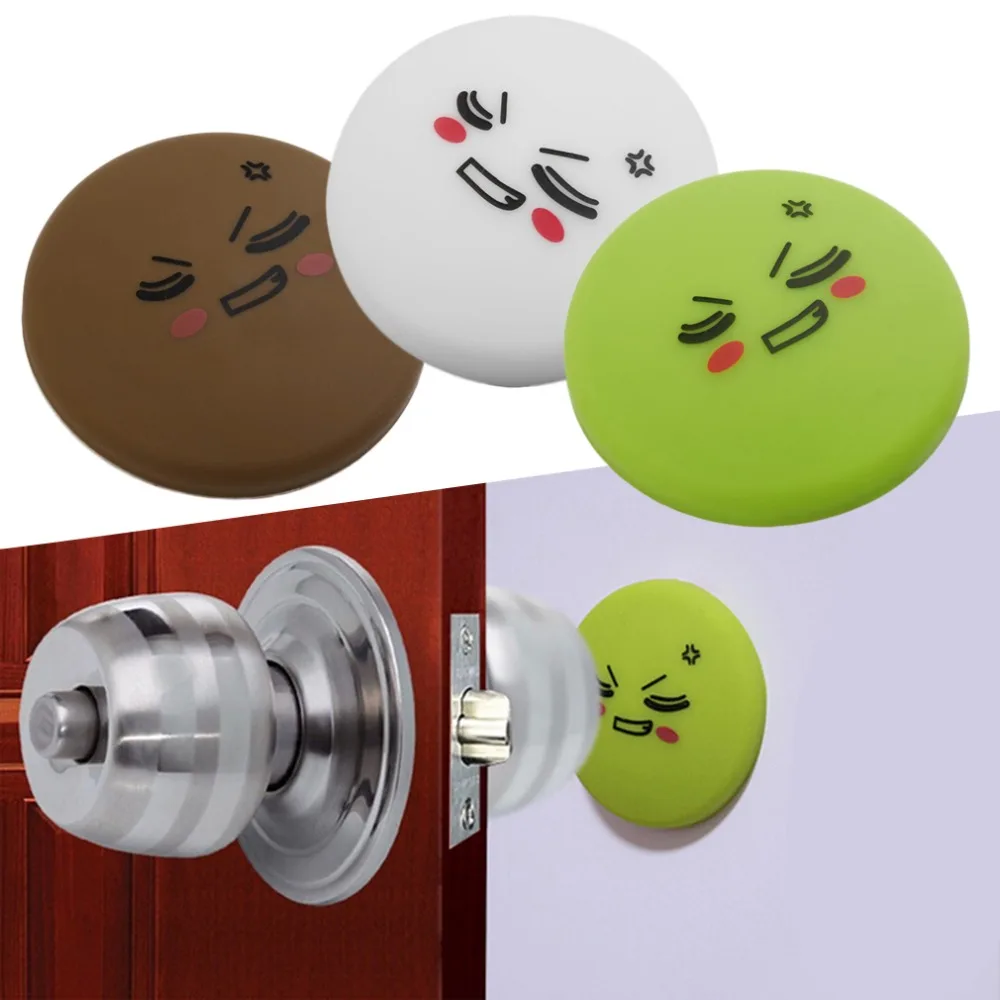

4pcs Silicone Door Handle Knob Crash Pad Wall Protectors Self Adhesive Bumper Guard Stopper Rubber Stop Stick Dropshipping