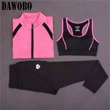 Бюстгальтер+ рубашки+ Штаны осень зима Yoga одежда альпинист cultivate One's morality тренажерный зал комплект одежды для женщин в соединении с фитнес