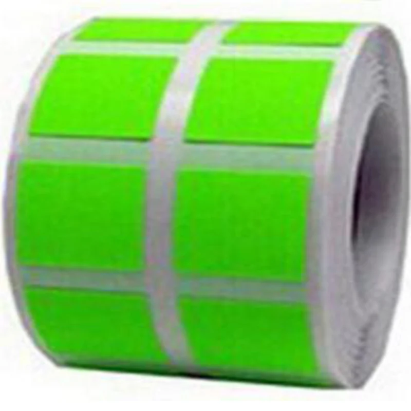 

Wootile 1" Inch Square Fluorescent green Coding Dot Labels self-adhesive Circle Sticker labels 1000 Per Roll