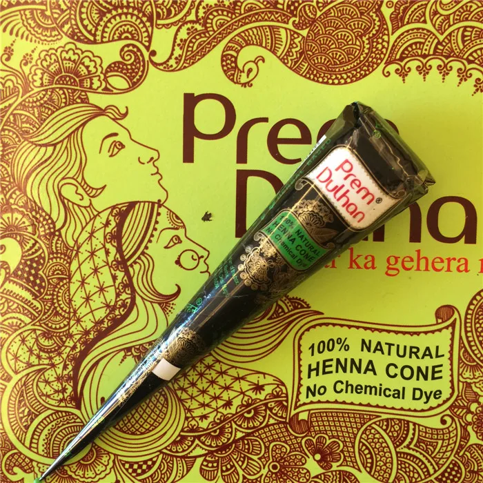 

High Quality Natural Henna Paste Brown Color Mehndi Cone Body Art Paint for Sexy Drawing Temporary Indian Henna Tattoo