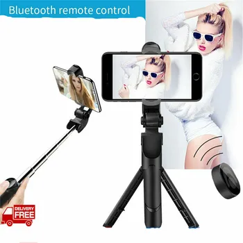 

4 in 1 Portable Wireless Bluetooth Selfie Stick Lightweight Foldable Tripod Selfie Stick 3D25