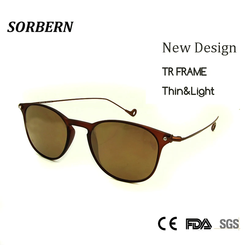 

SORBERN New 2018 Luxury Italy Brand Desinger Round Sunglasses Vintage oculos Women's Sunglasses Men UV400 Coating Lens