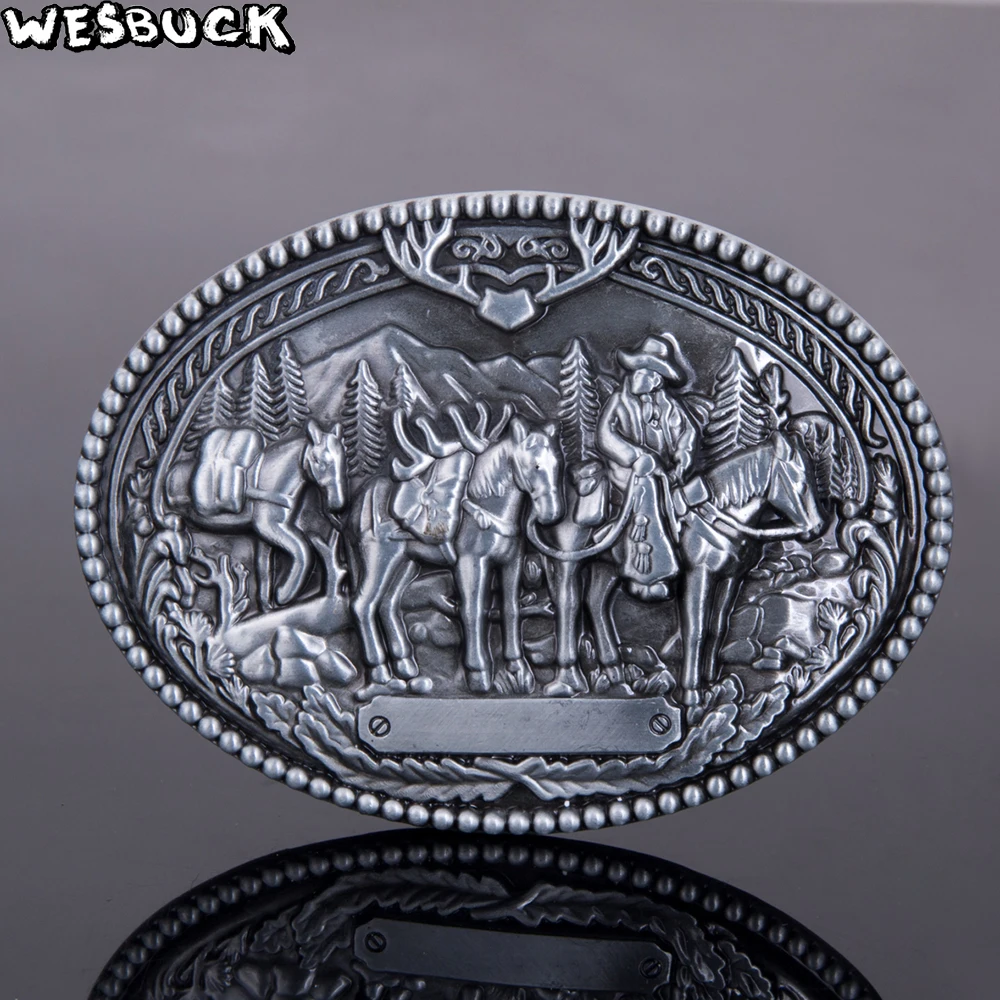 WesBuck бренд Horse Hunter пряжки для ремня для мужчин и женщин животных Western Buckles металлические ковбойские Ковбойши Fivela Marvel букле Ceinture